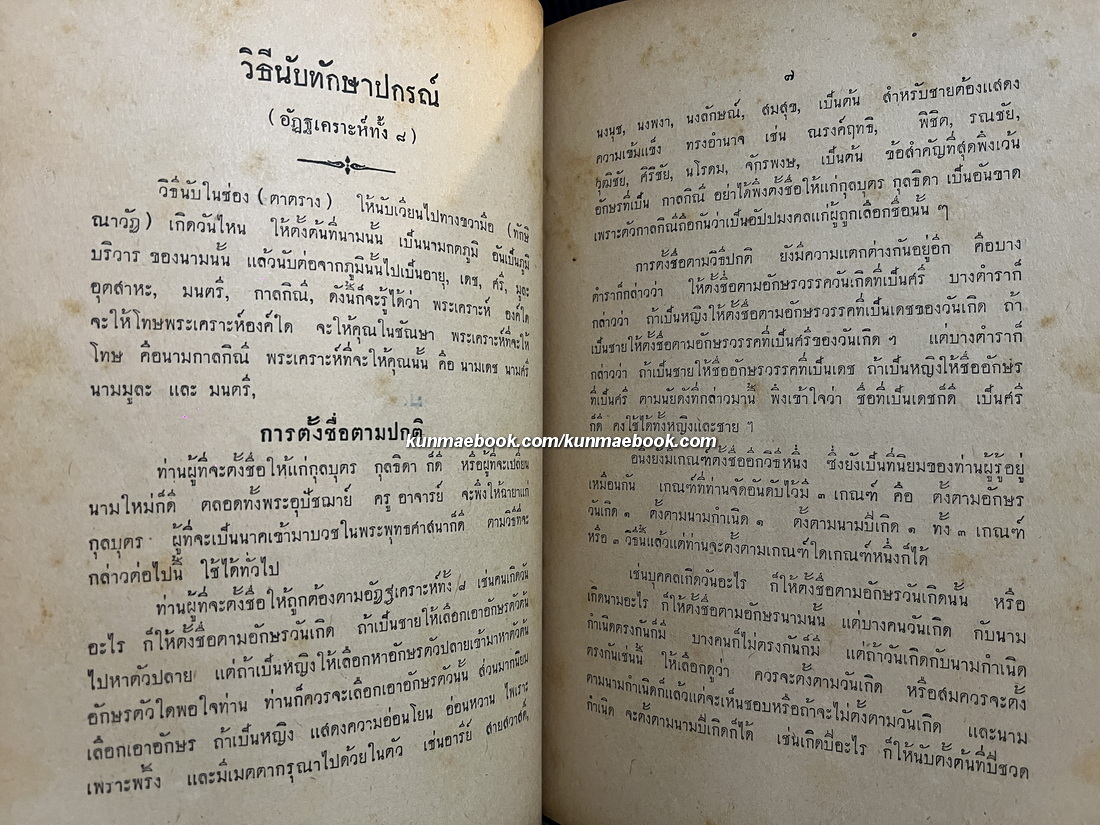 หลักเกณฑ์การตั้งชื่อบุคคล พร้อมด้วยทำวัตรเช้า-เย็น และคำถวายทาน โดย โชตโกภิกฺขุ ( ธวัชชัย รัตนเศวตนันท์ )