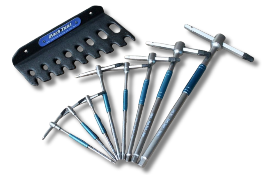 ชุดประแจหกเหลี่ยม Park tool THH-1 รุ่น Sliding T-Handle พร้อม Speed Spinner | 8 ขนาด | ของแท้ USA