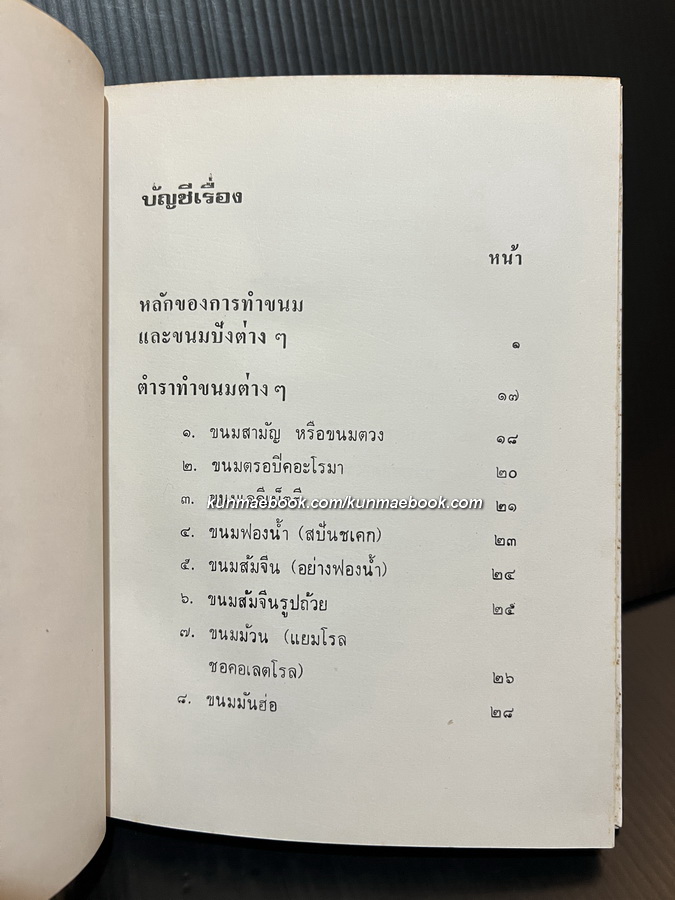 ตำราทำขนมสำหรับเลี้ยงน้ำชาและขนมปังปรุงต่างๆ ของ ม.จ.สิบพันพารเสนอ โสณกุล