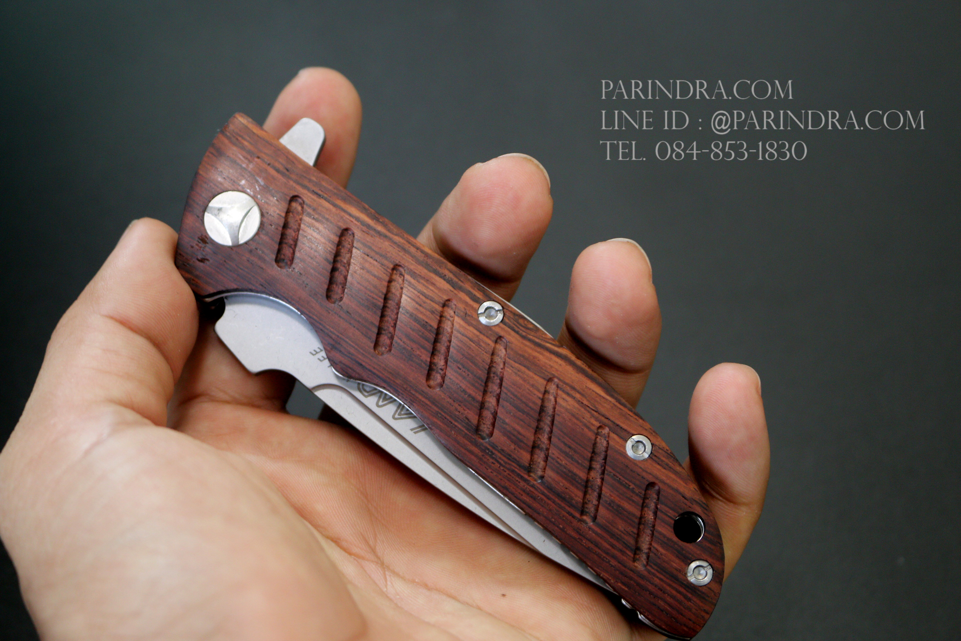 มีดพับ Land Knife GB-912 ด้ามไม้ Classic คมกริบ (ของแท้)