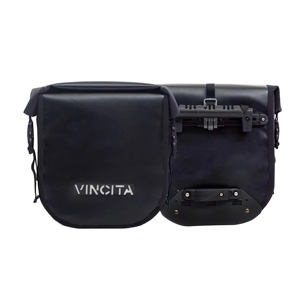 VINCITA B050WP-V กระเป๋าแพนเนียร์กันน้ำเล็ก *ราคาสำหรับ 1 คู่" วางบนตะแกรงหน้าหรือหลัง