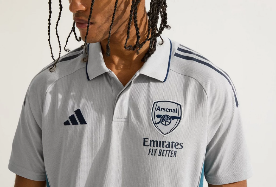 เสื้อโปโลอาร์เซนอลของแท้ 2025-26 Grey Training Polo ของแท้