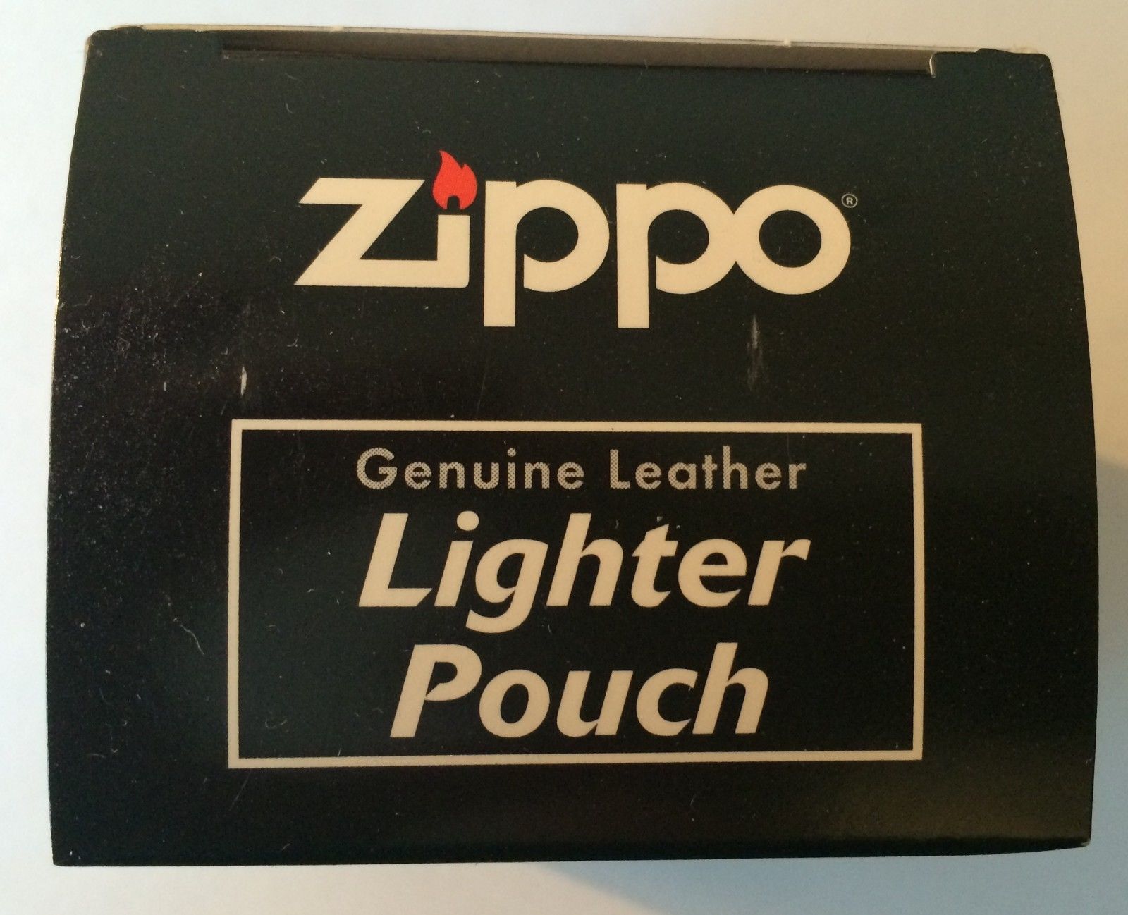 กระเป่าหนังใส่ไฟแช็ค Zippo แท้ - Genuine Zippo HDPBK, Harley Davidson Black Leather Lighter Pouch แบบห่วงเหน็บเข็มขัด
