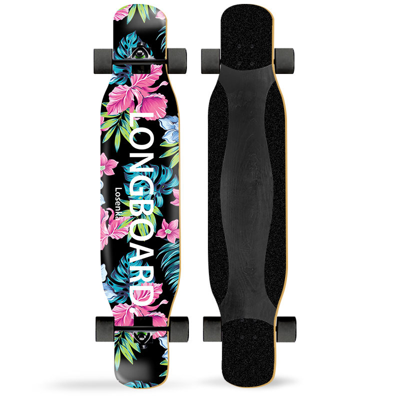 ARDEA AR957 Longboard ลองบอร์ด วัสดุไม้ Maple 8 ชั้น (Truck สีดำ)