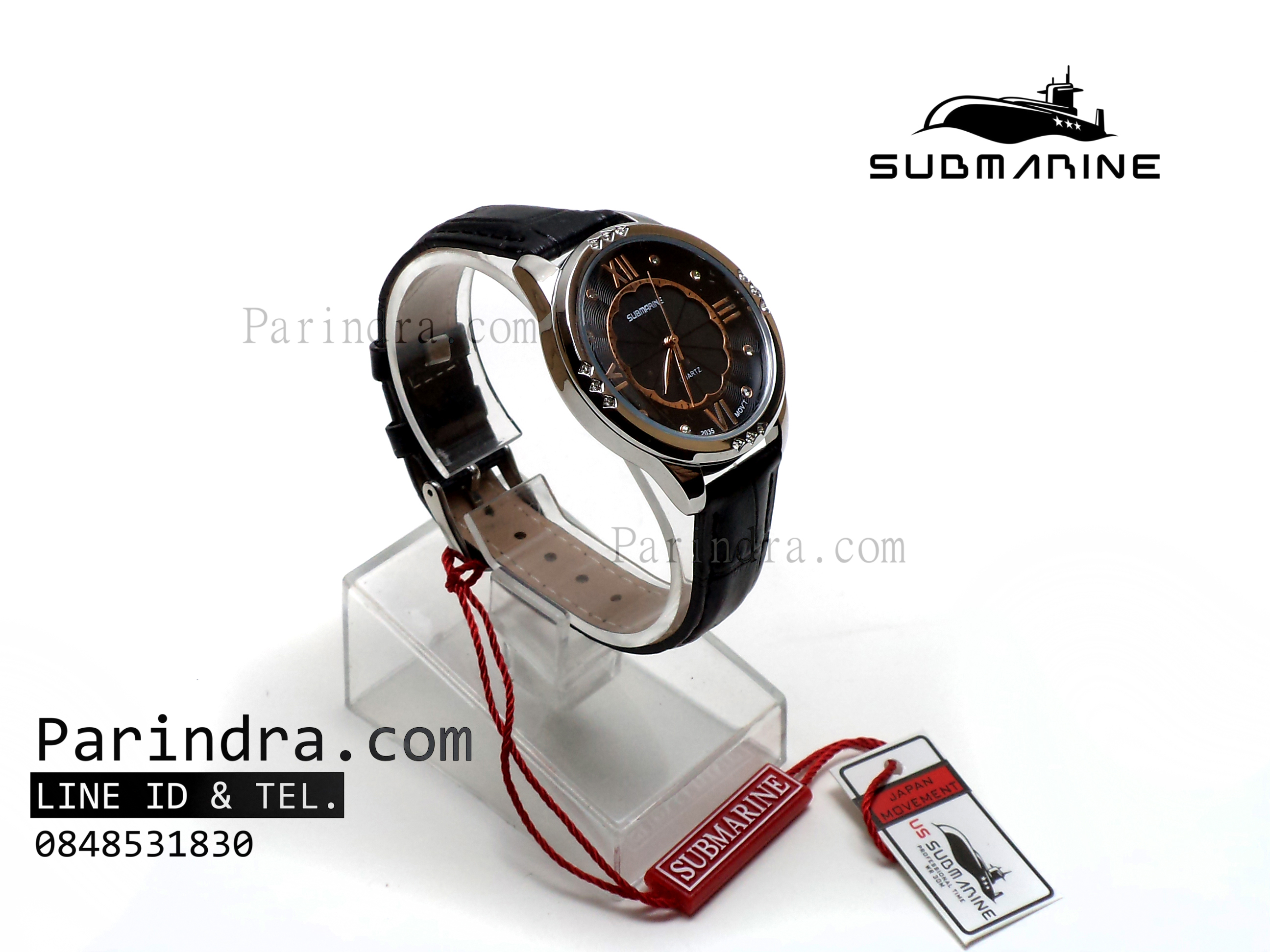 นาฬิกา US Submarine MC101L สายหนังสีดำ