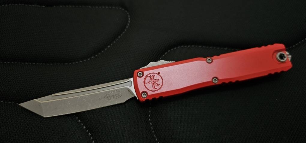 Microtech Ultratech Gen III ZBP T/E Red Handle Apocalyptic Standard