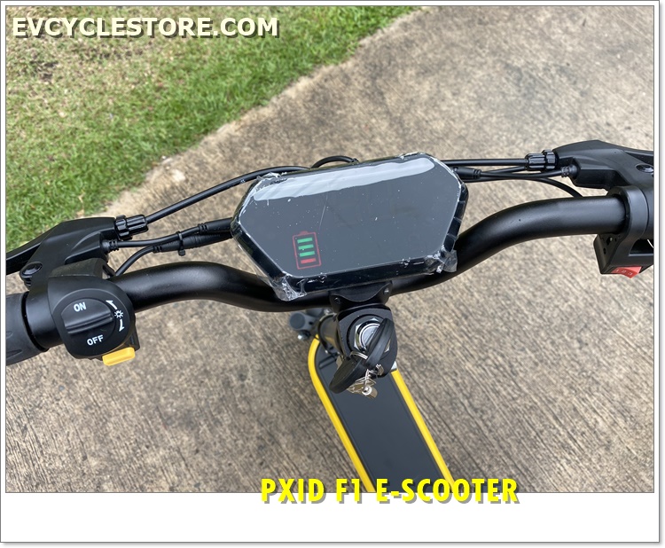 สกู๊ตเตอร์ไฟฟ้า PXID F1 ELECTRIC SCOOTER โช๊คหน้า+หลัง มอเตอร์ 500 วัตต์ ความเร็วสูงสุด 45กม./ชม, 10Ah 48V (30กม.) เดินทางได้ 30-40 กม.