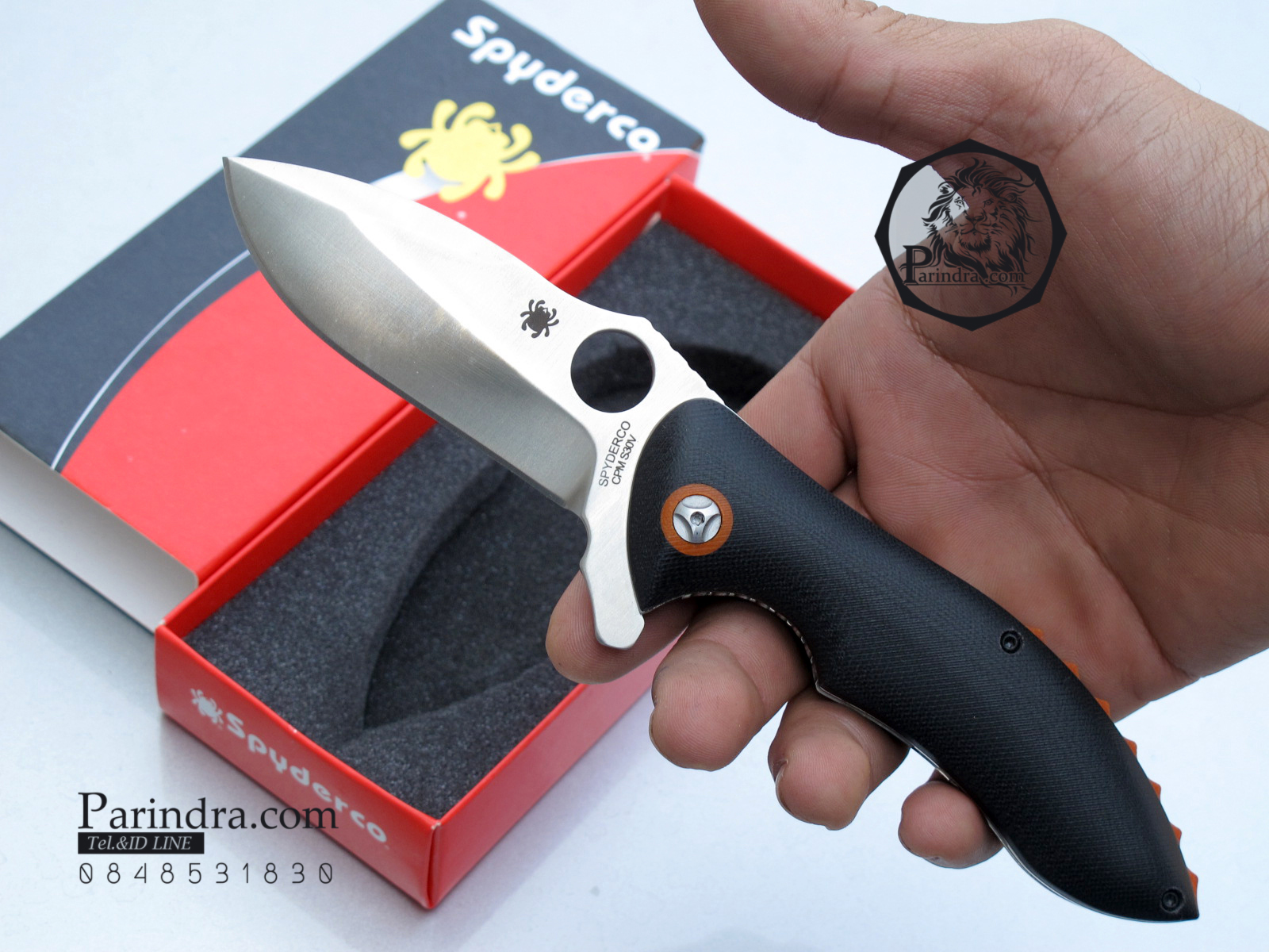มีดพับ Spyderco Rubicon Pin ทนถึกสุดใจ คมกริบ ขนาด 8 นิ้ว (OEM) A+