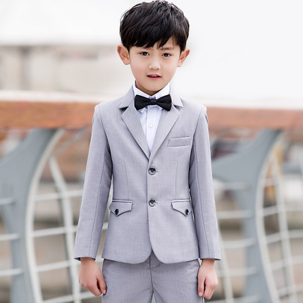 Pre-order ชุดสูทเด็กชาย สีเทาอ่อน เข้ารูปน่ารัก