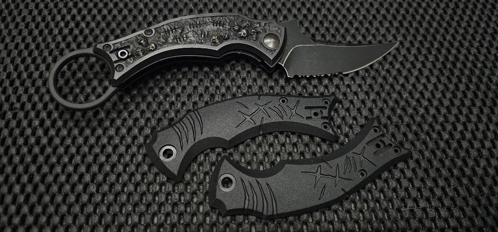 Bastinelli Creations Mako Linerlock Serrated Bronze