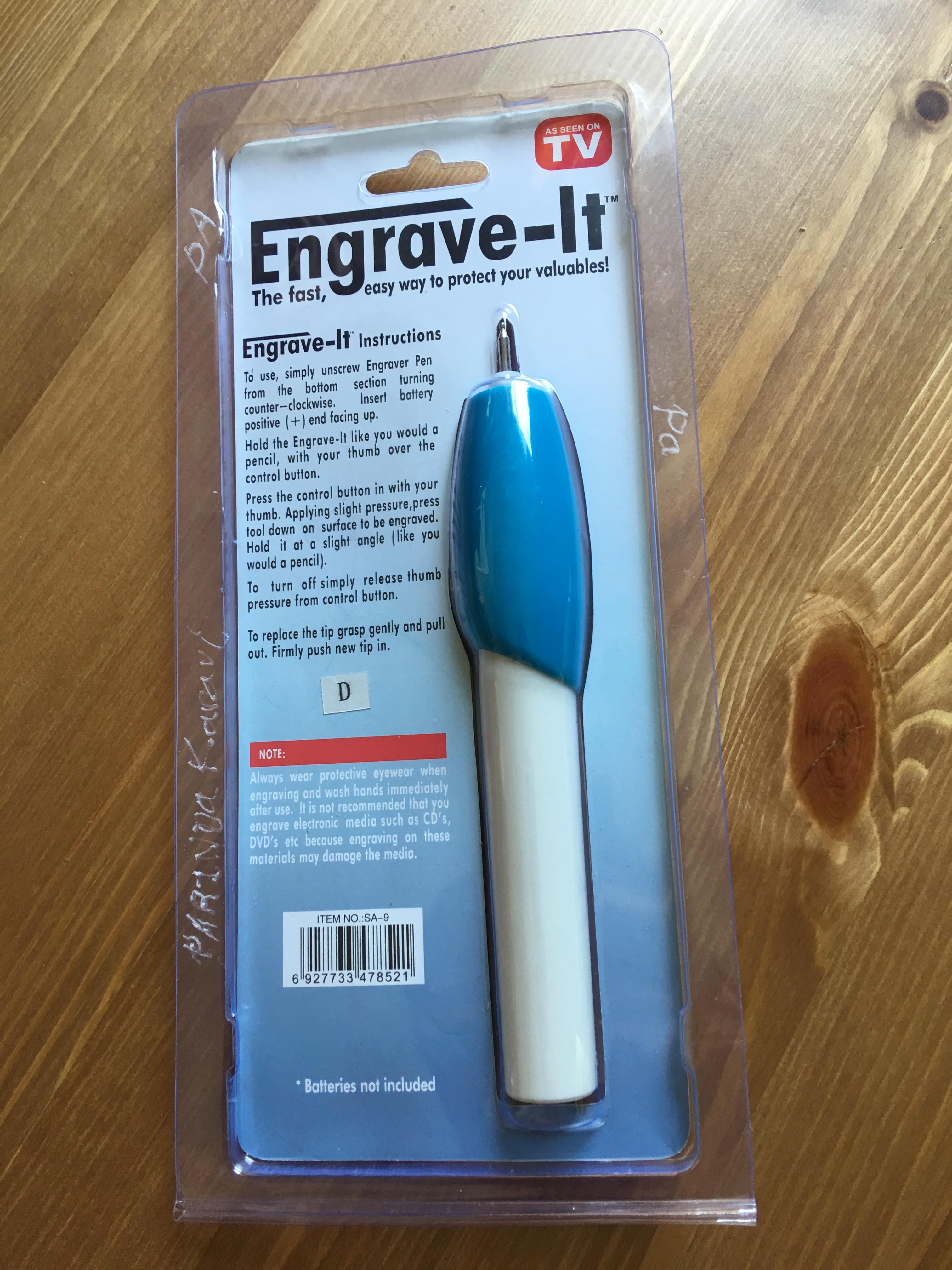 ปากกาแกะสลักเอนกประสงค์ Engrave it แกะสลักได้ในทุกพื้นผิวที่คุณต้องการ