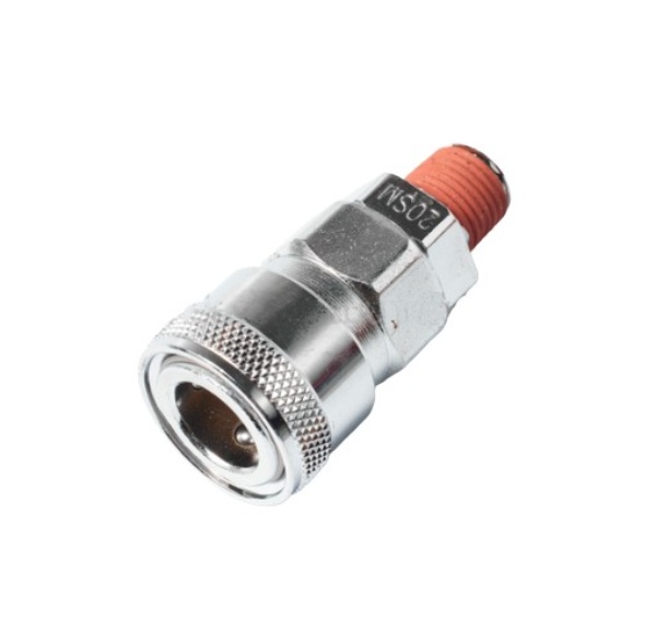 ข้อต่อลมตัวเมีย-นอก 1/4" ปั๊มลม โกโย SM-22(20SMA) Pn.K122-0010 ##