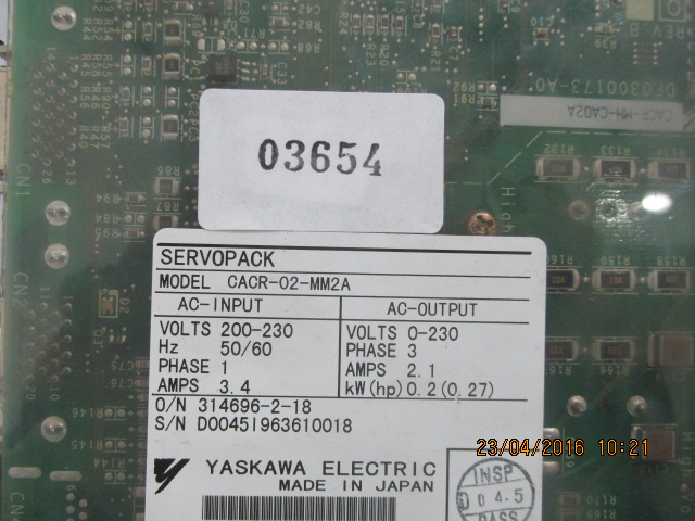 CACR-02-MM2A SERVOPACK “ YASKAWA ”