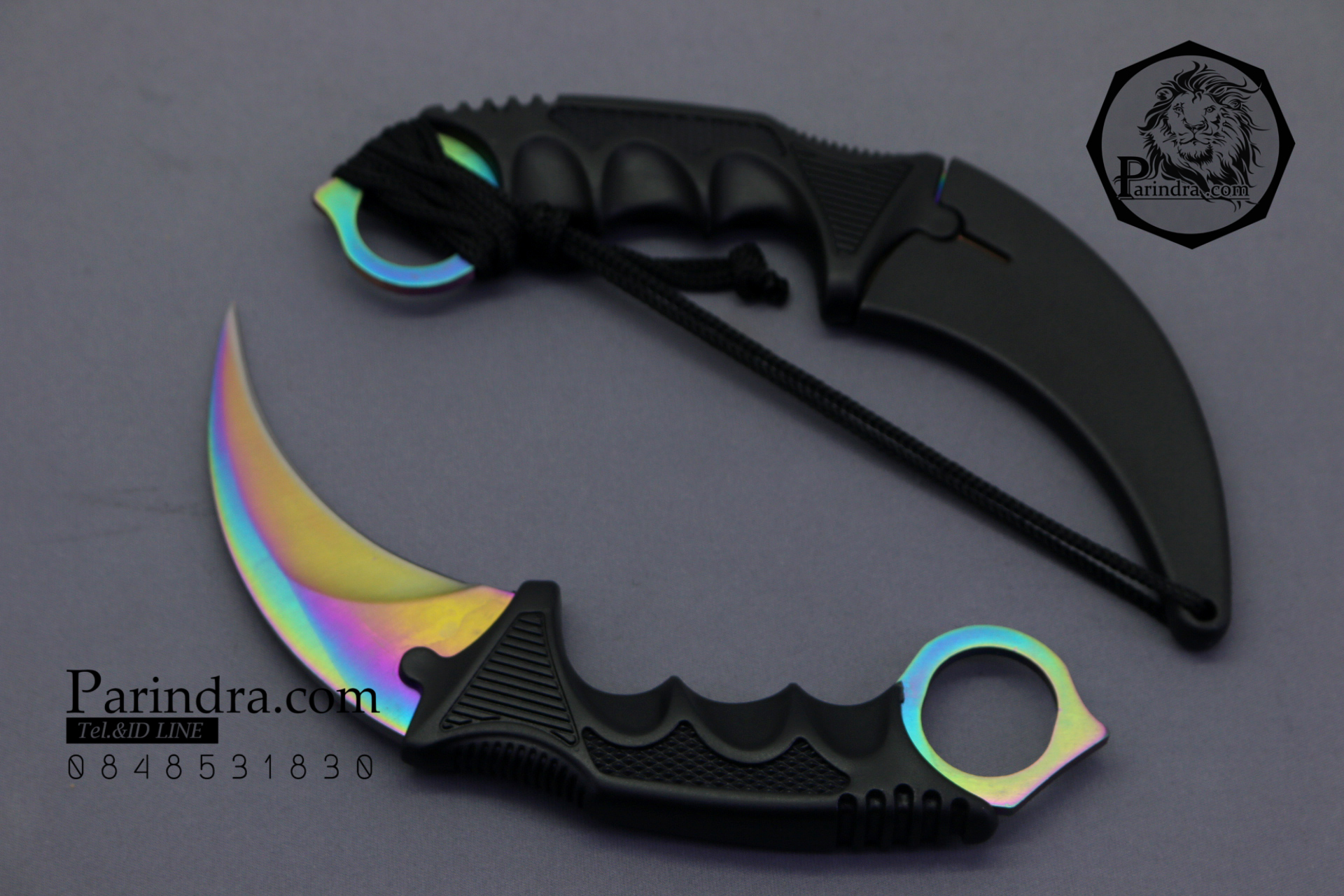 มีดคารัมบิต (Karambit) Honshu (OEM) ใบสีรุ้งอะโนไดซ์ คมกริบ