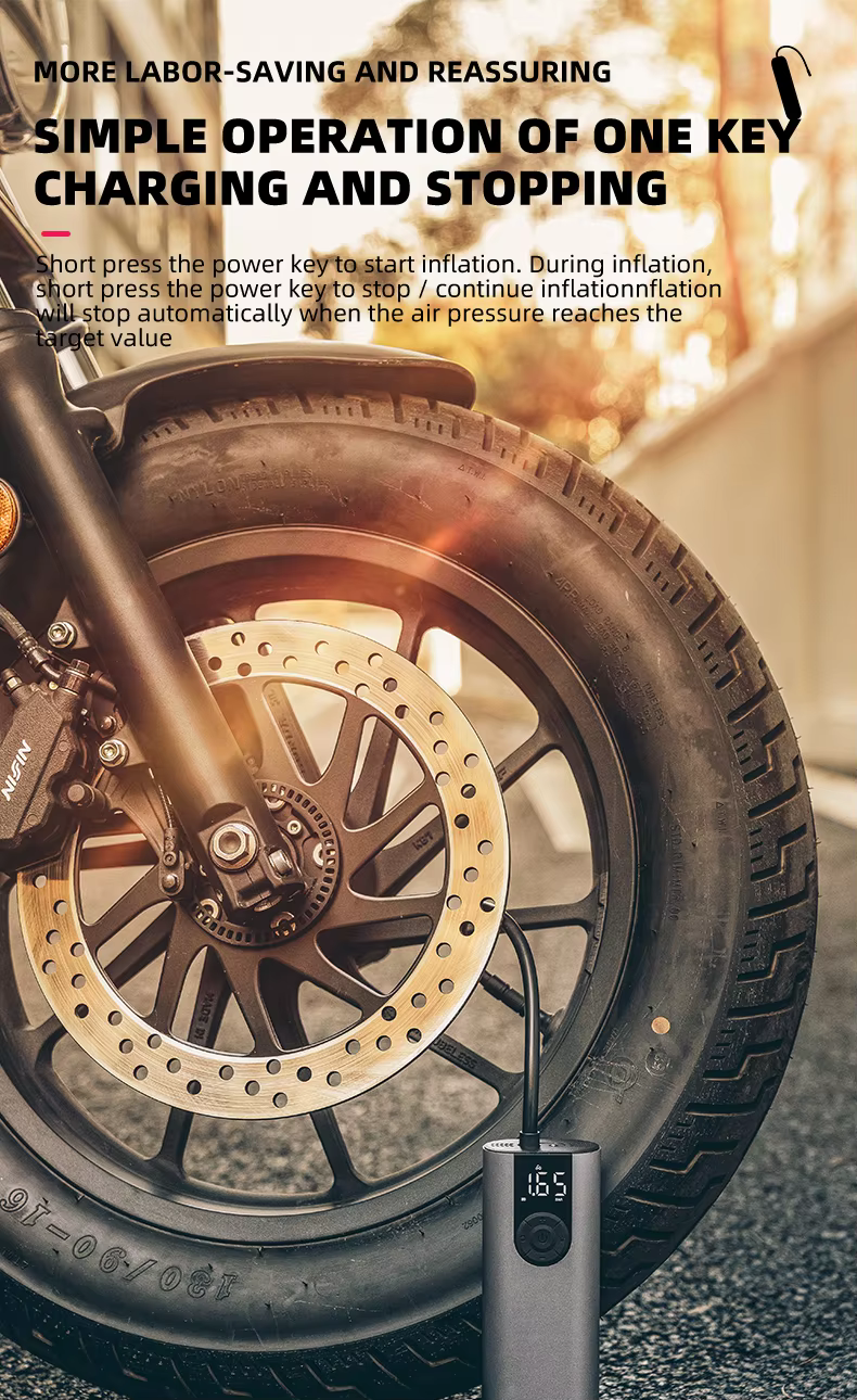 ROCKBROS A10 Electric Air Inflator - ปั๊มลมไฟฟ้าพกพาสำหรับจักรยาน