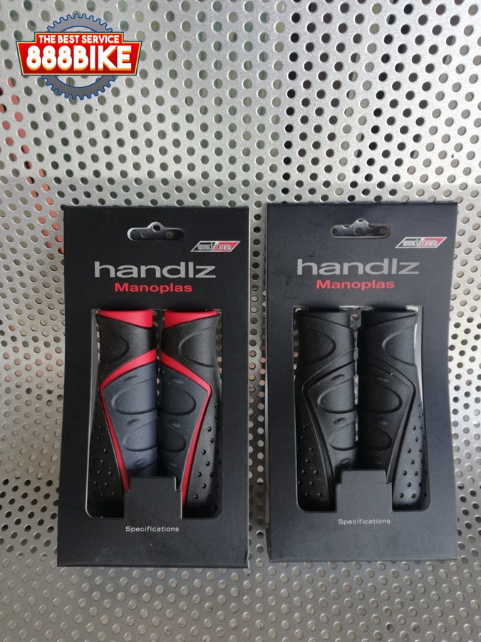 ENDZONE ปลอกแฮนด์ รุ่นปลายป่อง สีดำ/แดง และ สีดำ