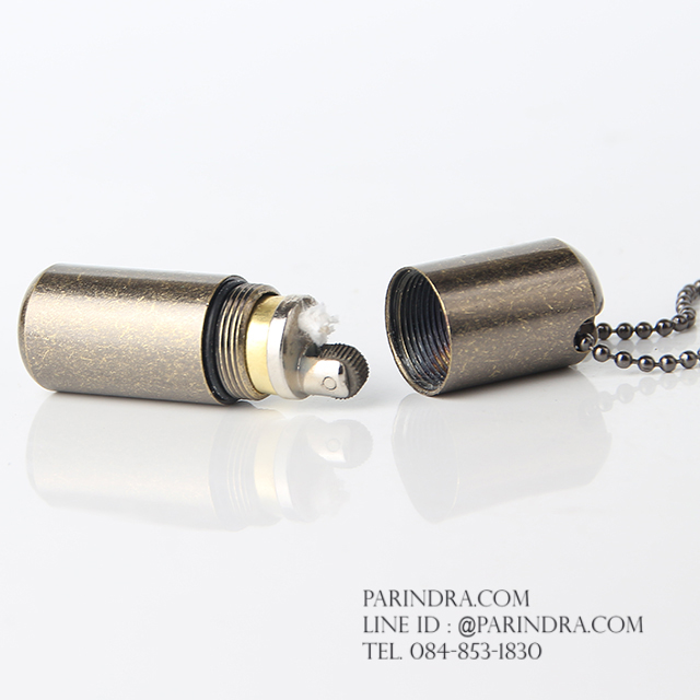 ไฟแช็คน้ำมัน Dolphin แบบแคปซูลกันน้ำ สี Gray Metallic