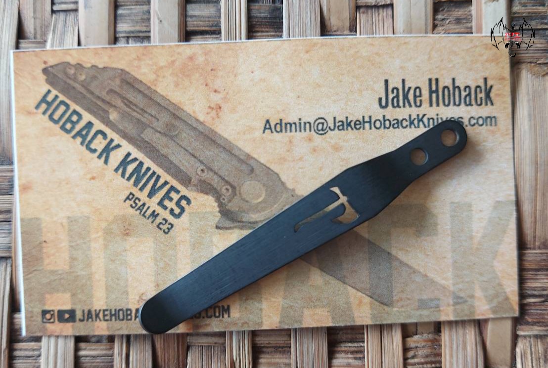 Hoback Pocket Clip w/ Axe Logo, DLC Fallout Black