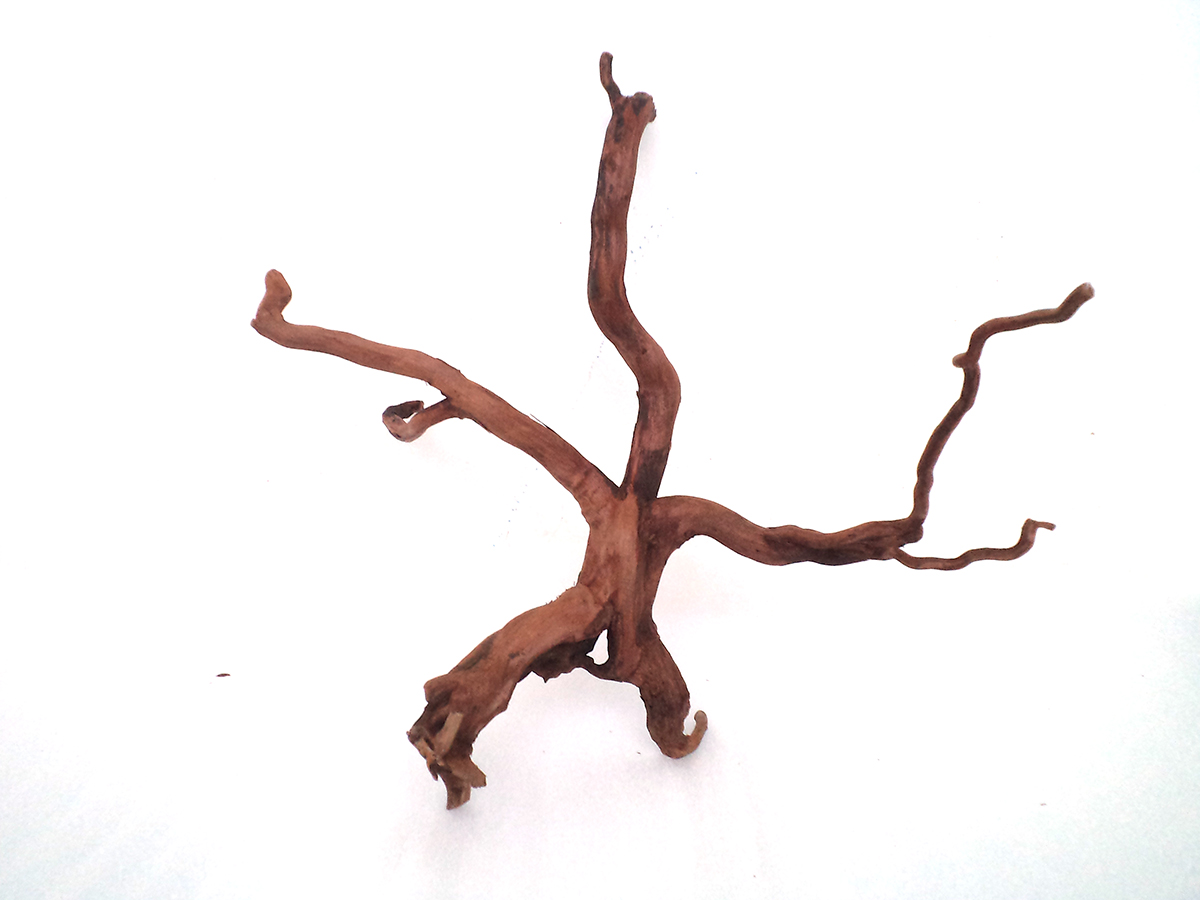 รากไม้แดงตกแต่งตู้ปลาหรือใช้เลี้ยงสัตว์เลื้อยคลาน ขนาดใหญ่ สูง 17 นิ้ว 028