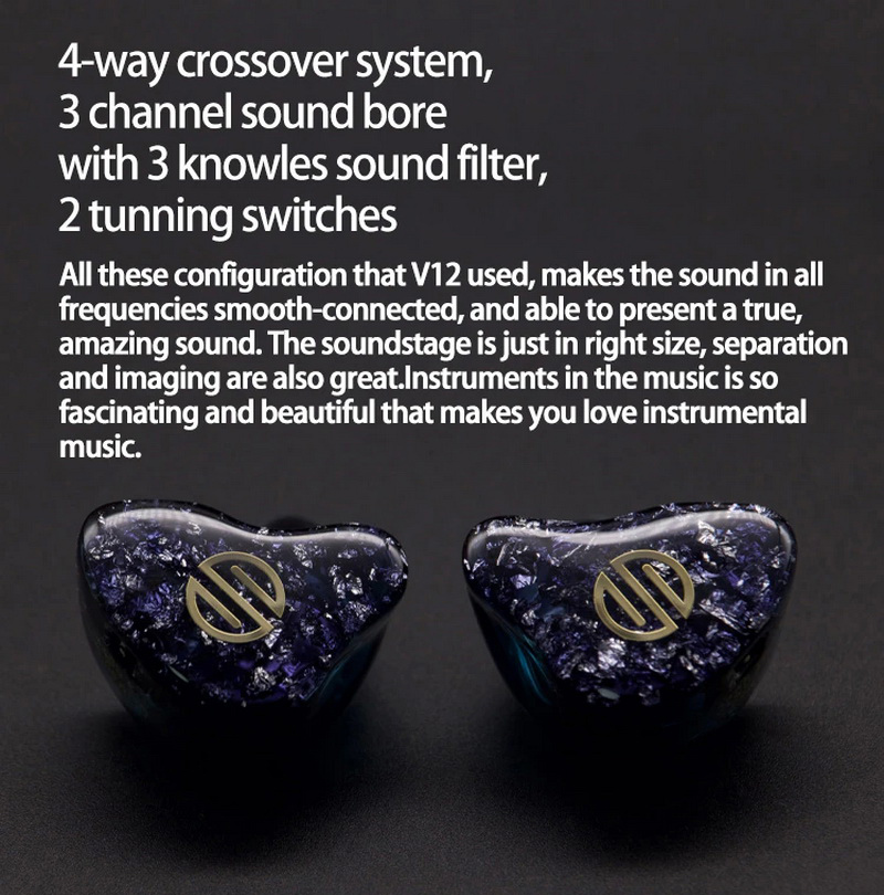 ขาย หูฟัง CIEM BGVP V12 หูฟังหล่อหู 12 ไดรเวอร์ Knowles+Sonion ประกันศูนย์ไทย