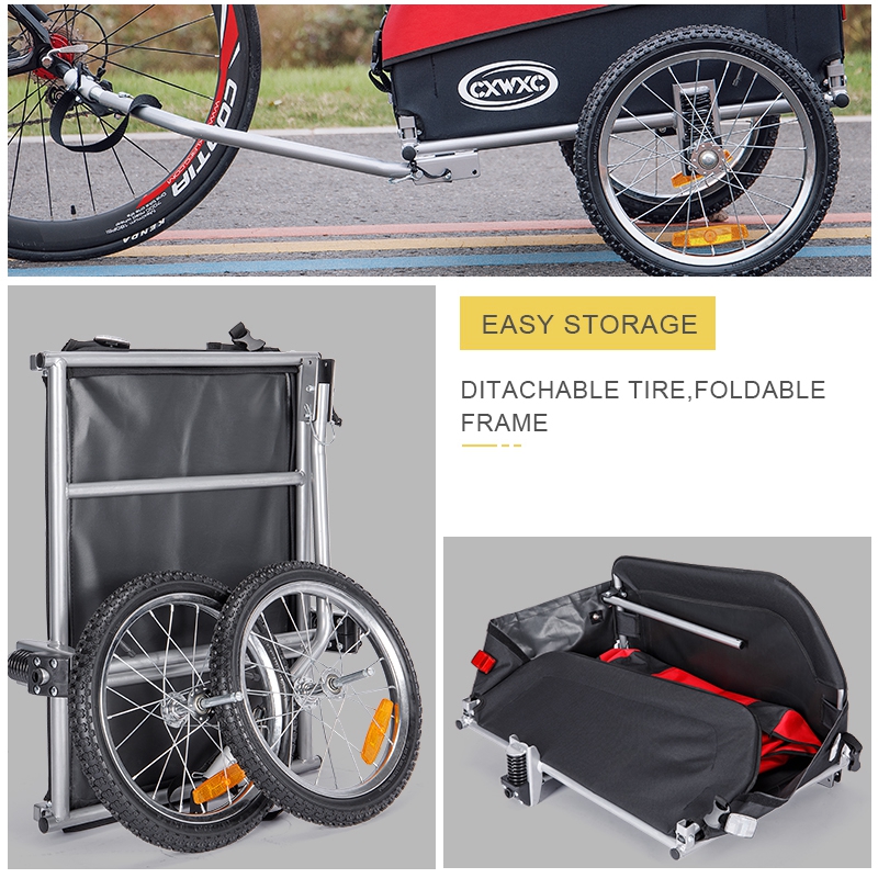 รถพ่วงจักรยาน RayLights Bicycle trailer for Pet and cargo bicycle for advertising trailer