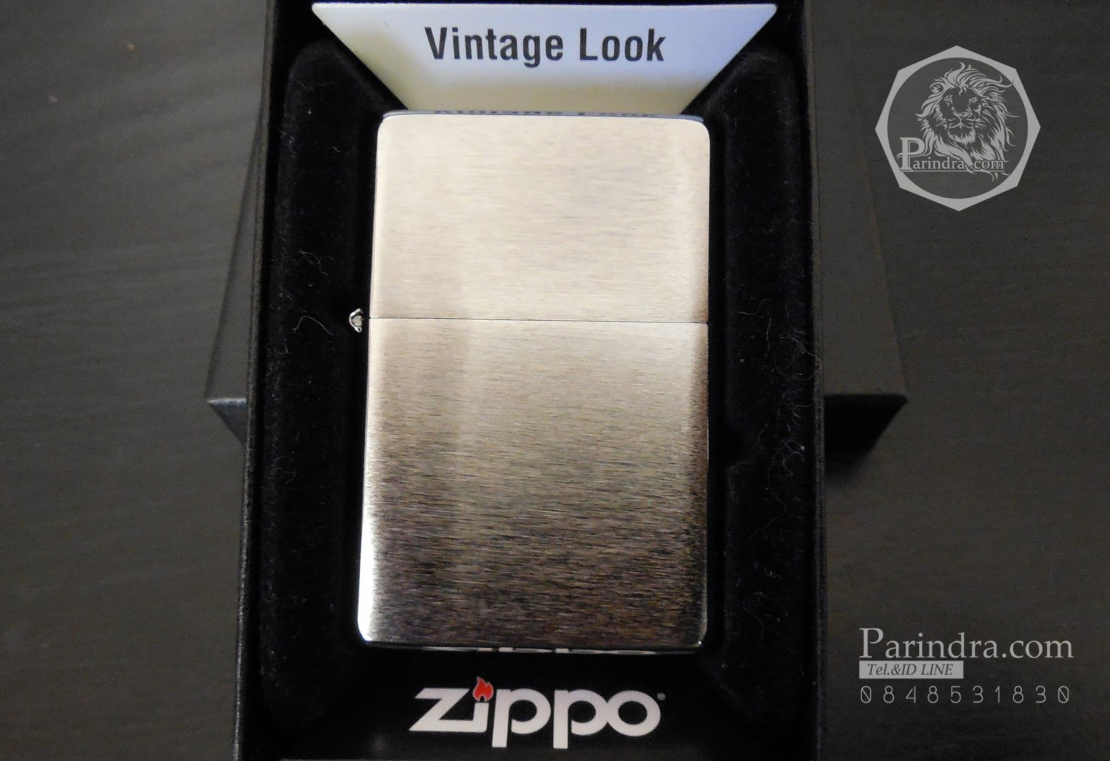 ไฟแช็ค Zippo แท้ " Zippo 230.25, Vintage 1937 Design Brushed Chrome" แท้นำเข้า 100%