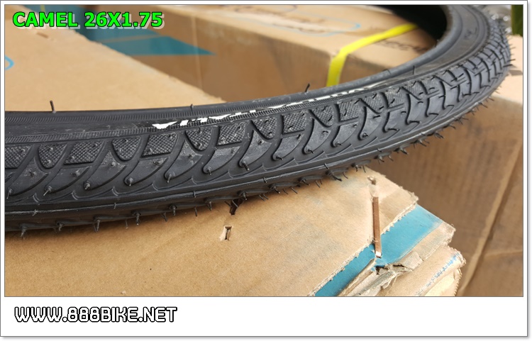 ยางนอกจักรยานเสือภูเขา camel, 26X1.75 ดอกเรียบ รุ่น VUELTA ITALIA(ส่งเป็นพัสดุธรรมดาหรือEMS เท่านั้น)