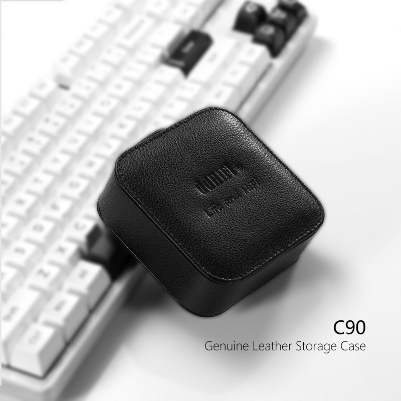 ขาย DD C90 เคสหนัง สำหรับเก็บหูฟัง ขนาดเล็กพกพาง่าย ระบบฝาพับแม่เหล็กสองด้าน