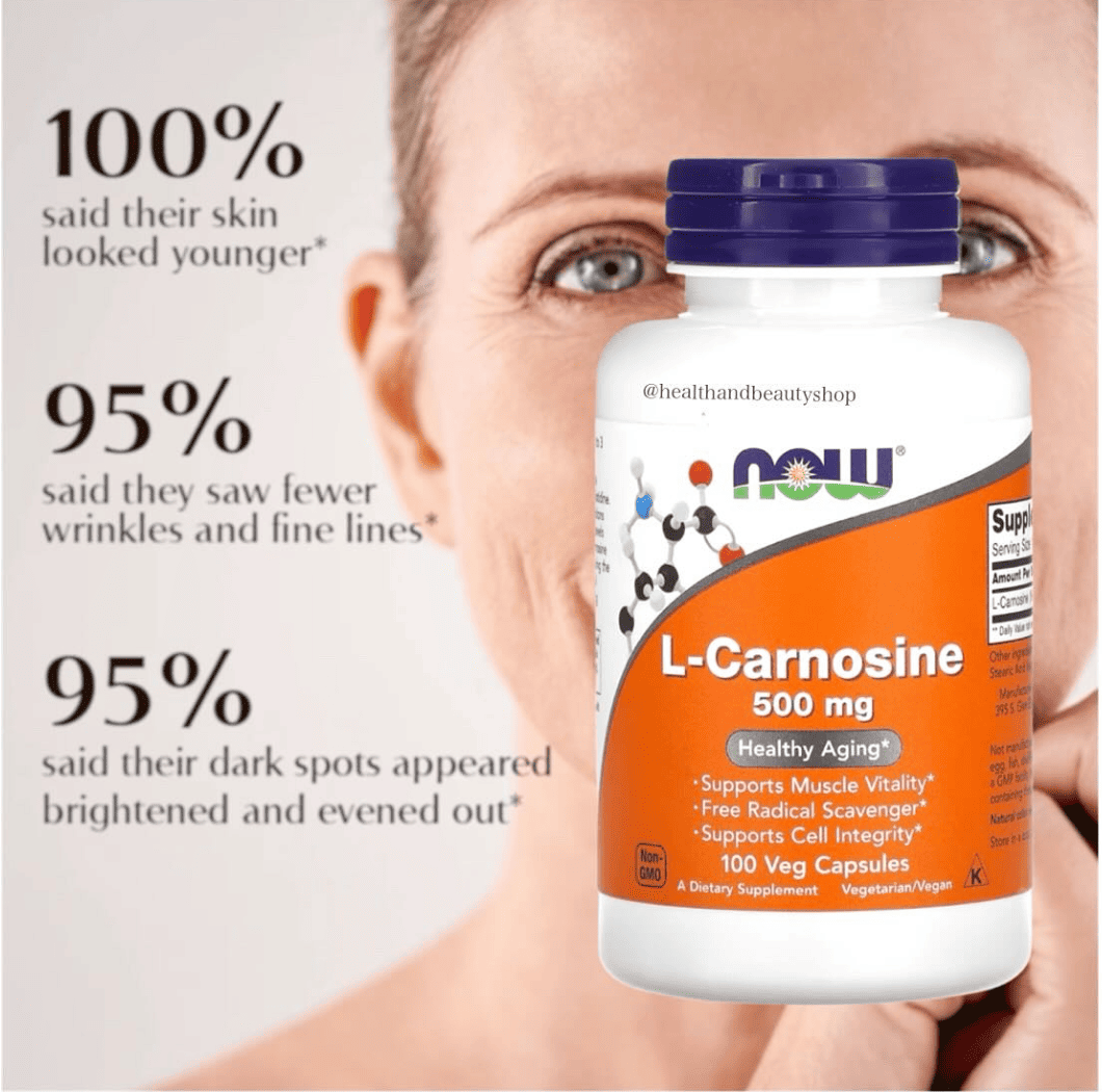Now Foods, L-Carnosine, 500 mg, 50 Vcaps