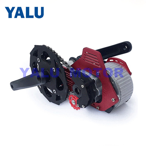 ชุดแปลงจักรยานไฟฟ้ากลาง (Mid-Drive) YALU MD02 450W 24V/36V – แรงบิดสูง 60-90Nm สำหรับจักรยานเสือภูเขา