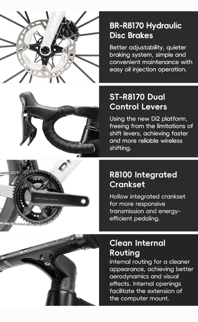 ROCKBROS PEGASUS R7170 จักรยานคาร์บอน 2025 | เกียร์ Shimano 105 Di2 ไฟฟ้า | น้ำหนัก 7.5 กก. | ล้อคาร์บอน Ratchet | ไซส์ XS-XXL