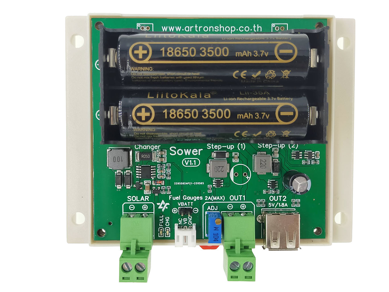 Sower V1 กล่องจ่ายไฟพลังงานแสงอาทิตย์สำหรับอุปกรณ์ IoT