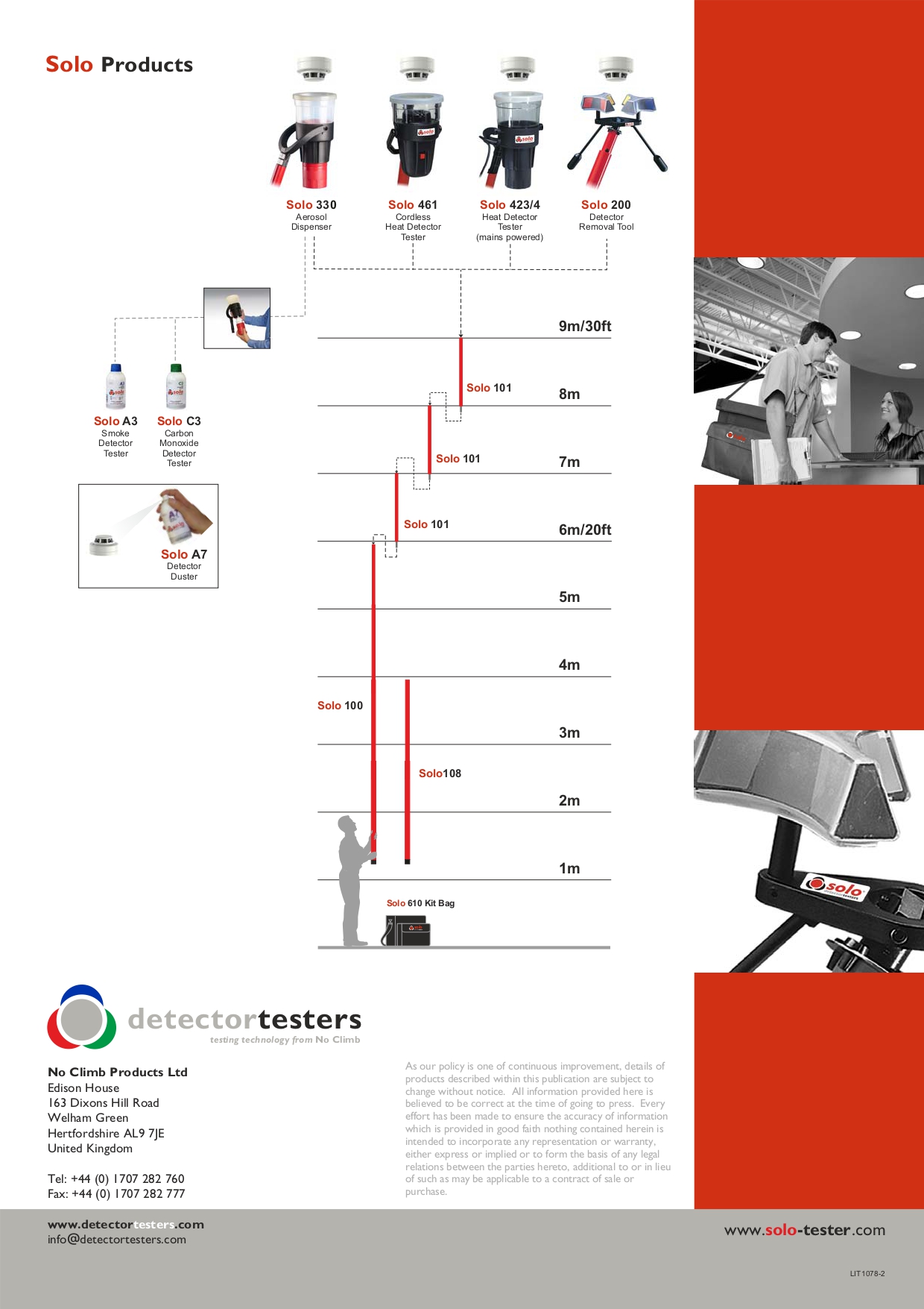 SOLO รุ่น SOLO101 ด้ามต่ออุปกรณ์ตรวจสอบ TELESCOPIC ACCESS POLE