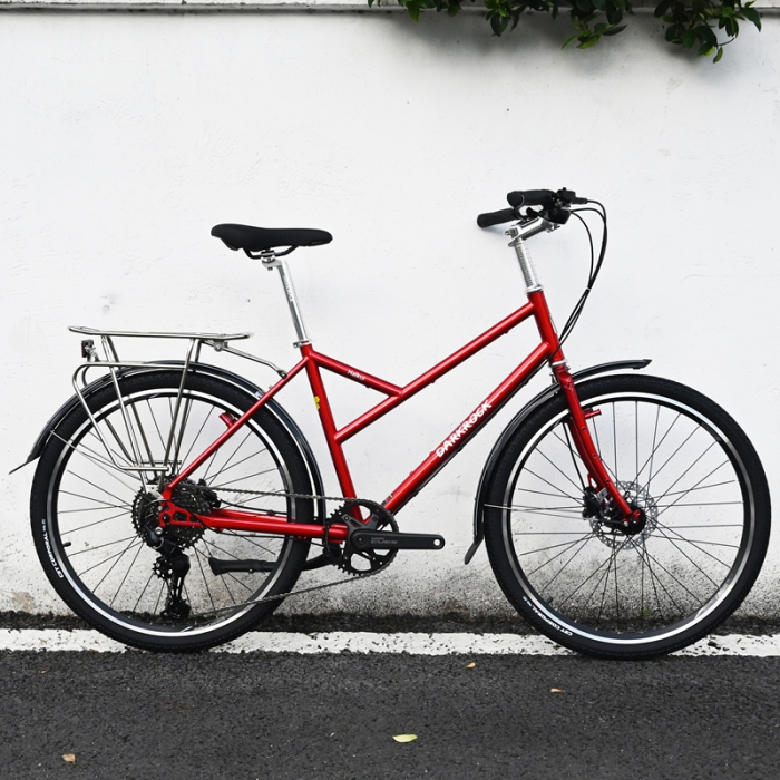Darkrock Haikui Retro Bike 26 นิ้ว – จักรยานทัวร์ริ่งเหล็กโครโมลี่ 11 สปีด Shimano CUES U6000 พร้อมดิสก์เบรก | จักรยานทัวร์ริ่งระยะไกลคุณภาพสูง
