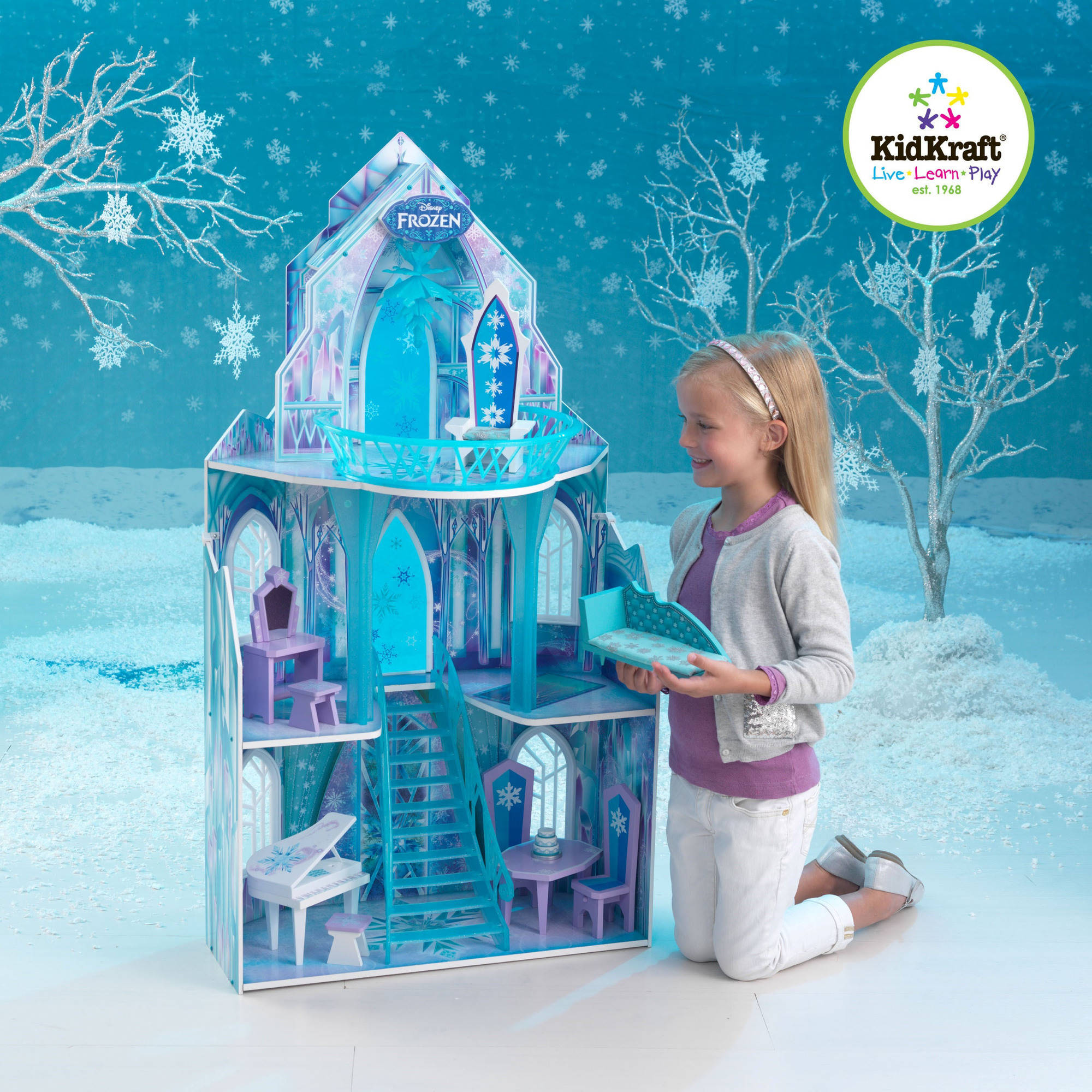 KidKraft Disney Frozen Ice Castle Dollhouse ปราสาทน้ำแข็งเจ้าหญิงเอลซ่า ขนาดใหญ่