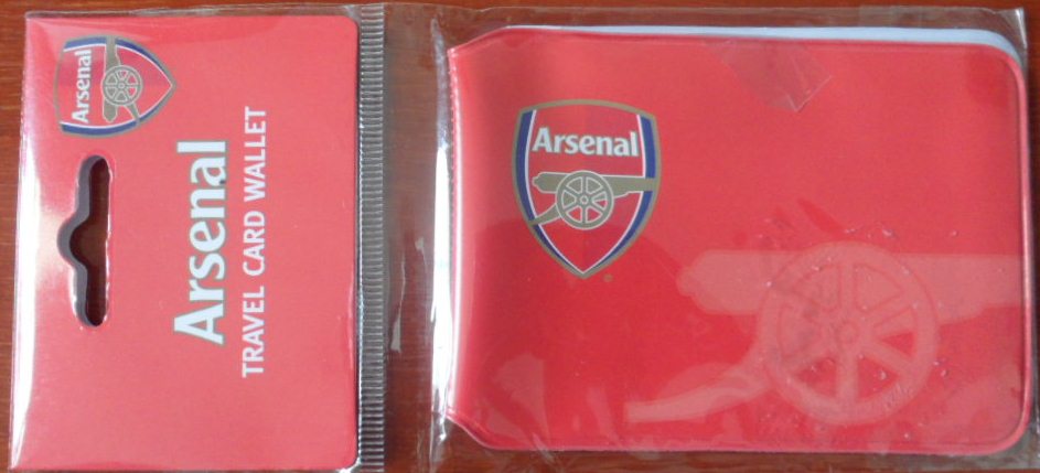 ซองพับใส่บัตร ฟุตบอล สโมสรอาร์เซนอล - ตราสโมสร AFC ใหม่ / ARSENAL Football Club Travel Card Wallet - AFC Logo NEW