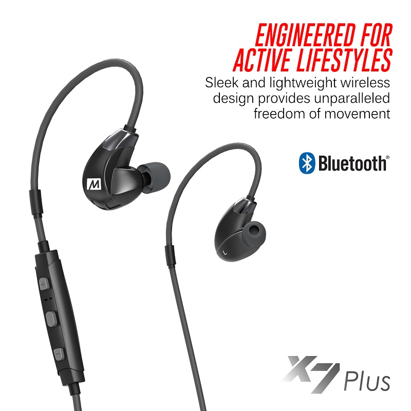 หูฟัง MEElectronics (Mee Audio) Sport-Fi X7 Plus Bluetooth บลูทูธ ไร้สาย เสียงเทพ กันละอองน้ำ เหมาะสำหรับออกกำลังกาย คุณภาพระดับท๊อป