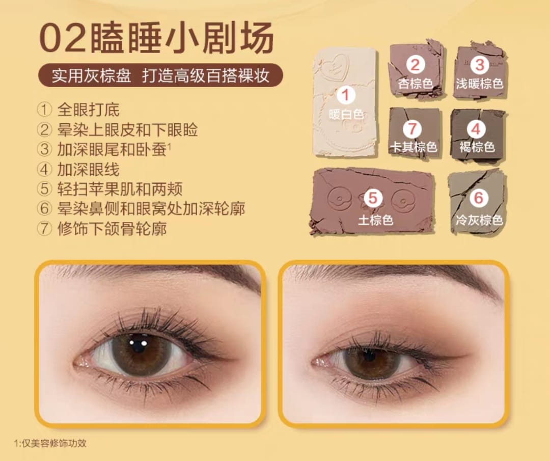 Set Pink Bear x BUTTERBEAR เซตลิป & อายแชโดว์น้องเนย