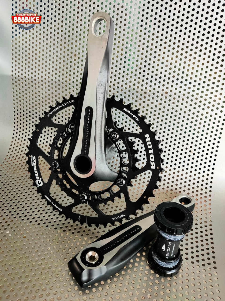 จานหน้า AEROZINE ROTOR RINGS รุ่น AM X13-RX-110A2D Road Racing, 50-34T ขาจาน 170มม