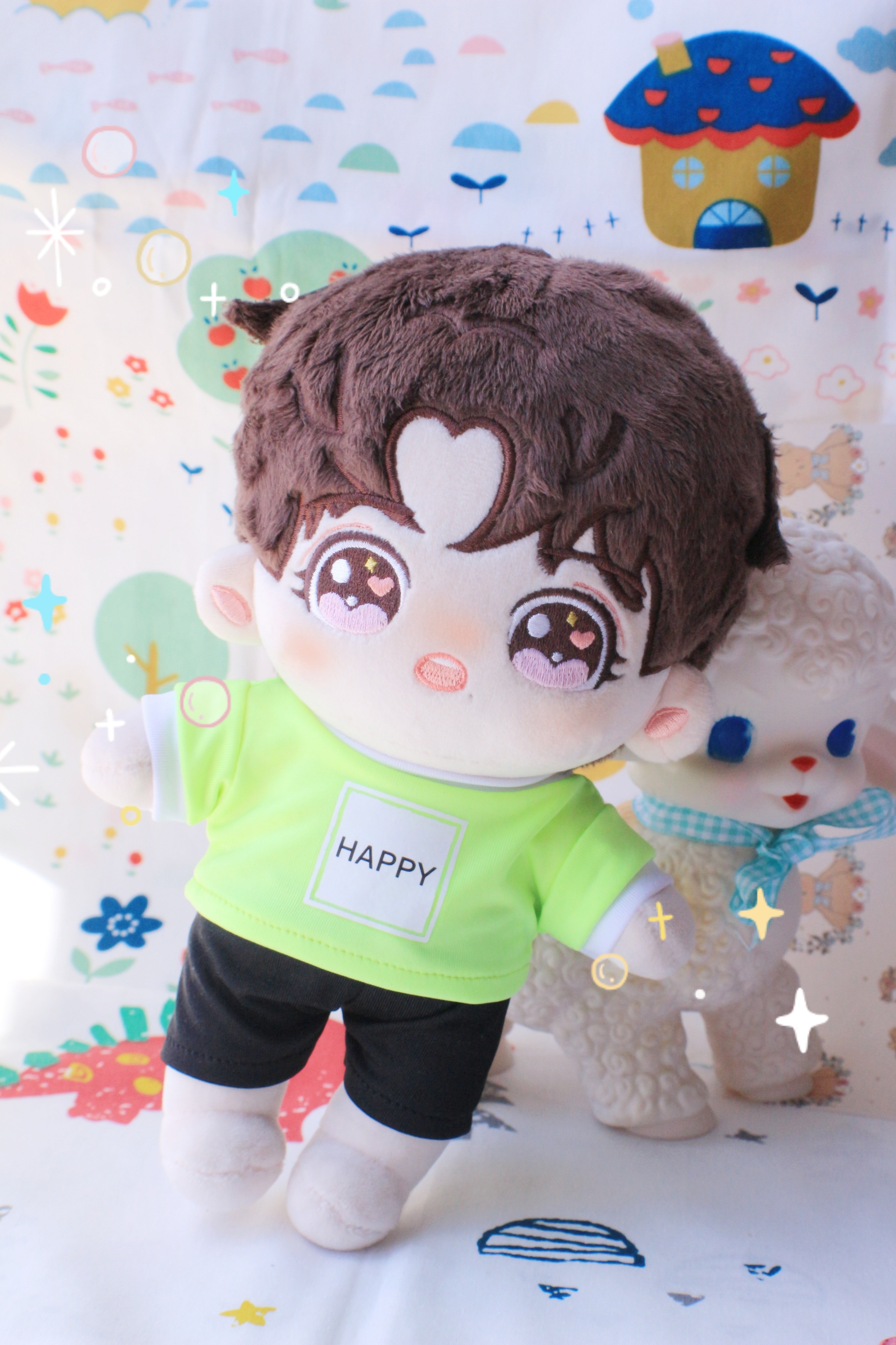 ชุดตุ๊กตา ป๋อจ้าน จากรายการ Happy Camp (15,20 cm.)