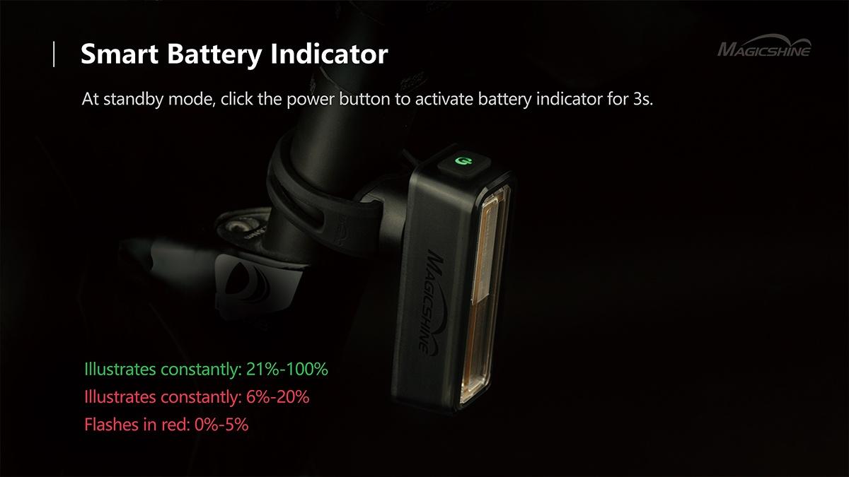 Magicshine SEEMEE 180 ไฟท้ายจักรยาน 180 LUMENS Smart Tail Light ให้ความสว่าง ปลอดภัย และความสวยงานในตัวเดียวกัน