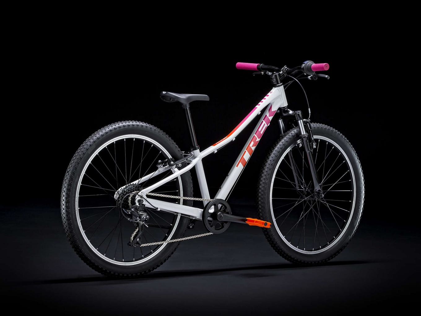 จักรยานเด็ก จักรยานเสือภูเขา TREK PRECALIBER 24" GIRLS เฟรมอลู ล้อ 24 นิ้ว 1*8 Speed BTK20KPC24SG, TREK MY2022