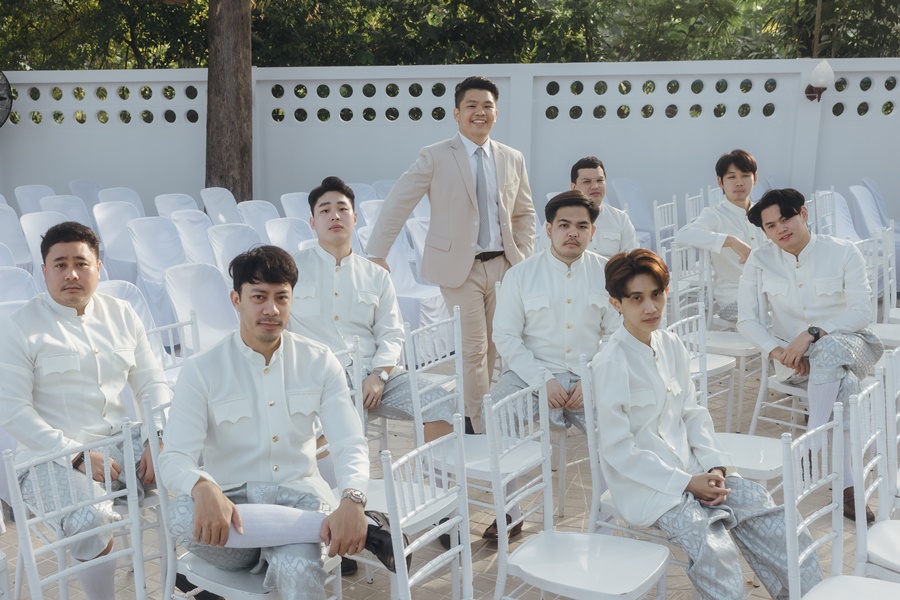 เช่า ชุดไทยเพื่อนเจ้าบ่าว ชุดราชปะแตน โจงกระเบน