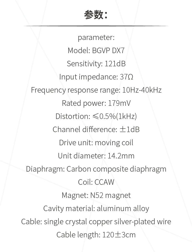 [Sale] BGVP DX7 หูฟังเอียบัด ไดรเวอร์ไดนามิก 14.2 มม. เปลี่ยนท่อนำเสียงได้ รองรับ Hi-Res ประกันศูนย์ไทย