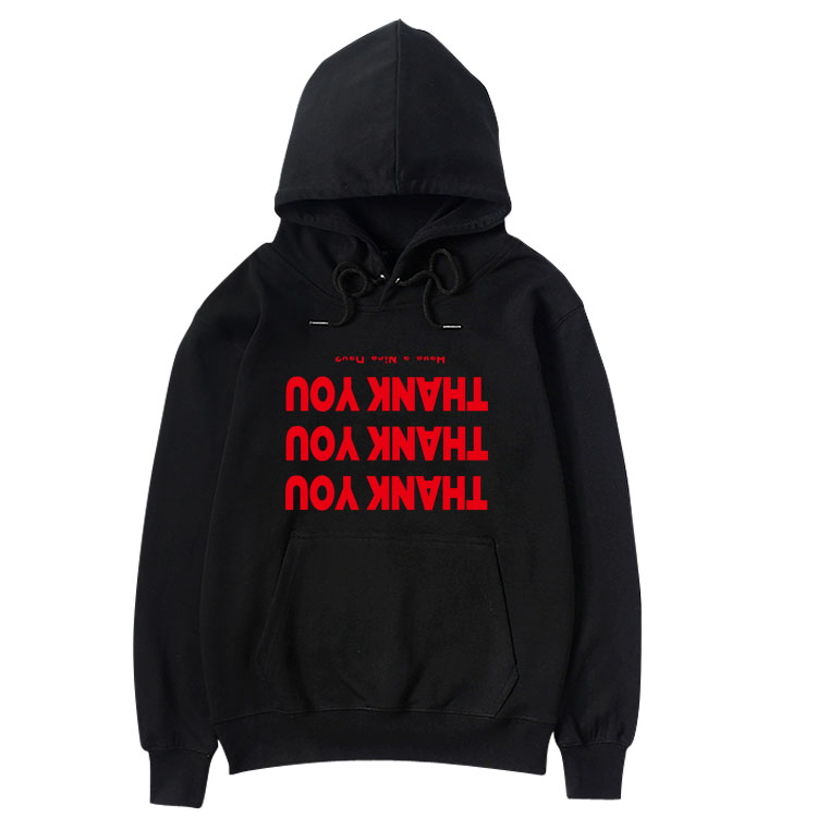เสื้อฮู้ด (Hoodie) FREINDS & THANK YOU แบบ หวังอี้ป๋อ
