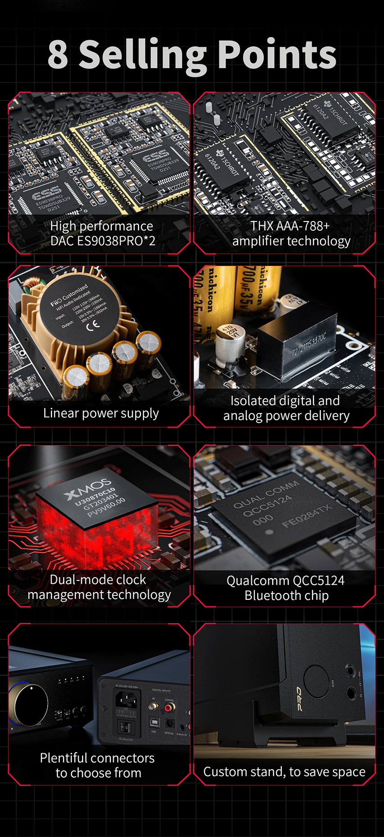 FiiO K9 PRO DAC/AMP ตั้งโต๊ะ เรือธง DAC ESS ES9038PRO x2, AMP THX AAA 788+ รองรับ MQA, LDAC, Dual Hi-Res ประกันศูนย์ไทย
