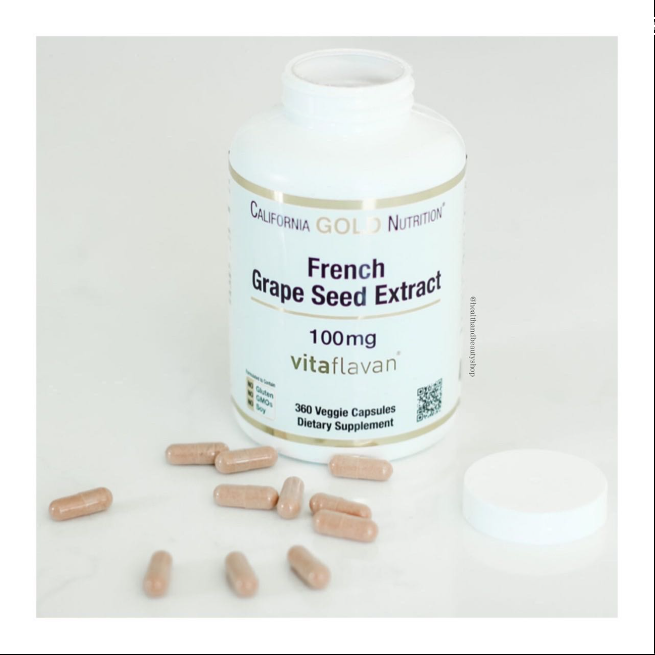 California Gold Nutrition, French Grape Seed Extract 100 mg 120 Veggie Caps