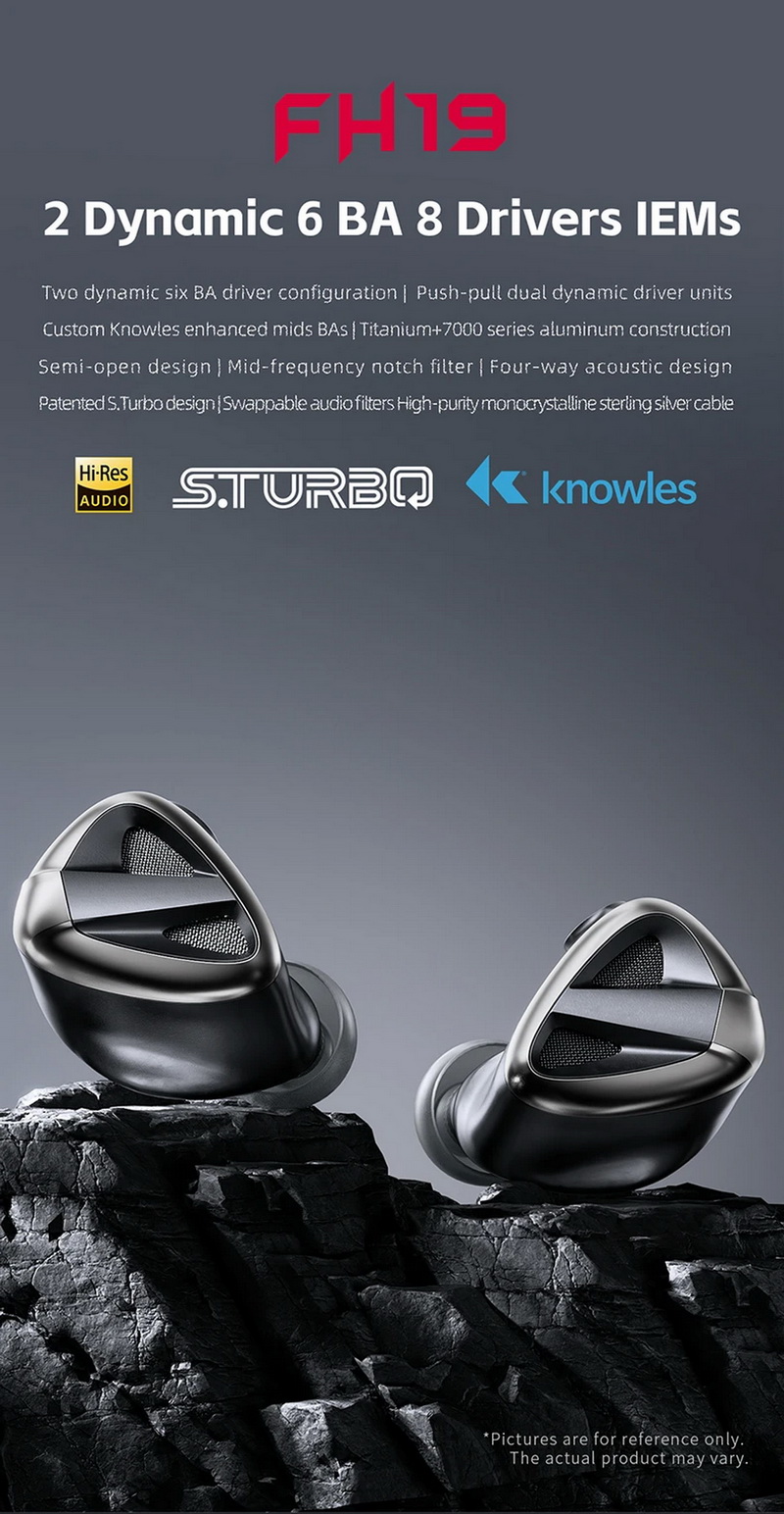 FiiO FH19 หูฟัง IEMs 8 ไดรเวอร์ 2DD+6BA เปลี่ยนท่อนำเสียงได้ รองรับ Hi-Res ประกันศูนย์ไทย