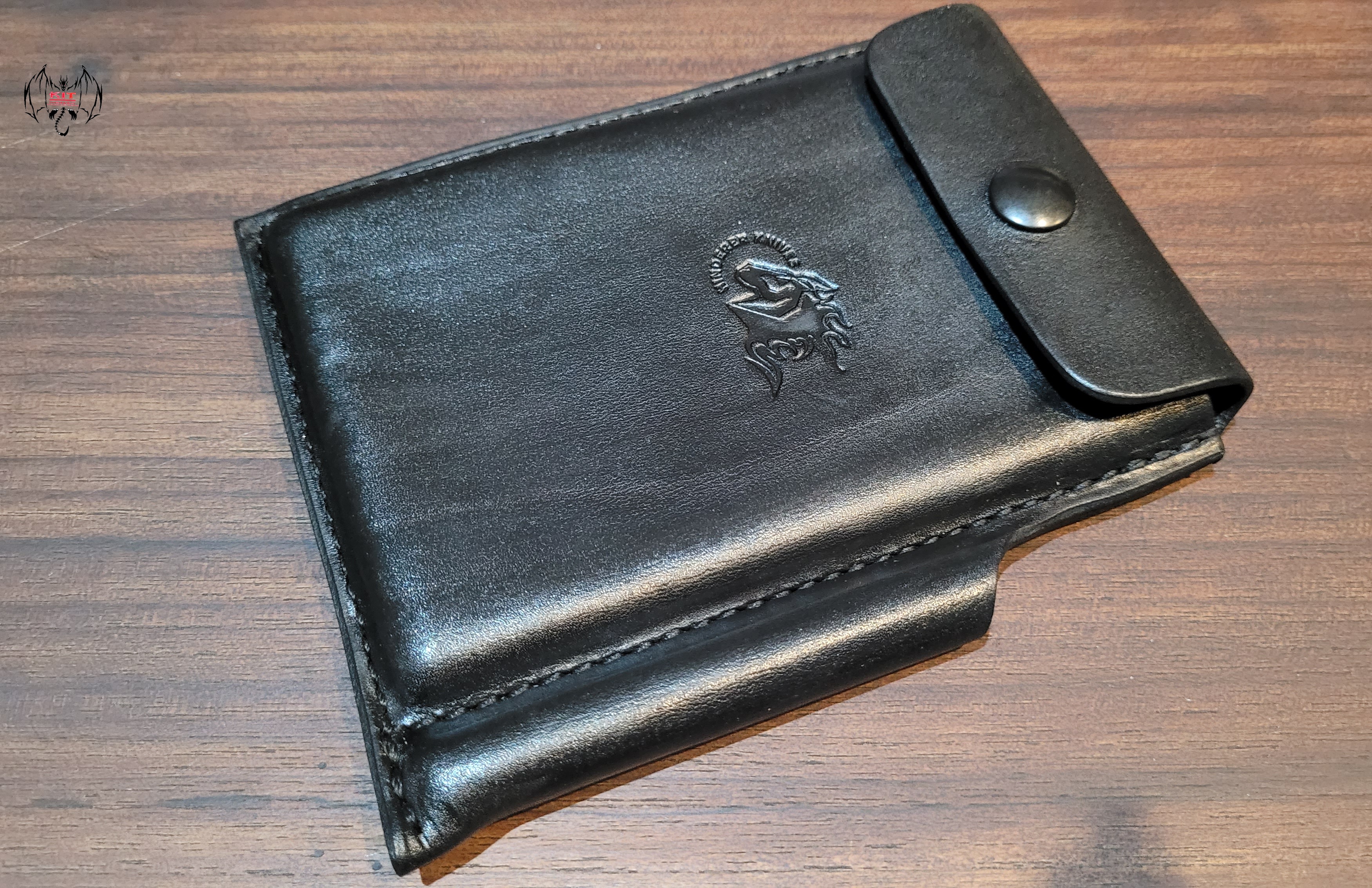 Hinderer Knives Investigator Notebook Leather Case With Write in The Rain Notebook-Black