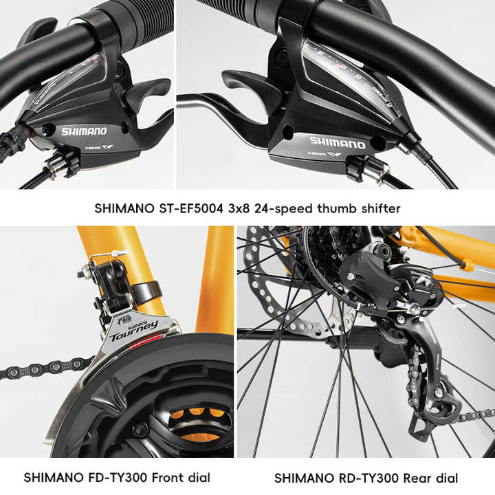 ROCKBROS SGD Folding Mountain Bike, Aluminum Alloy Frame, 26" Wheelset, 24 Speed